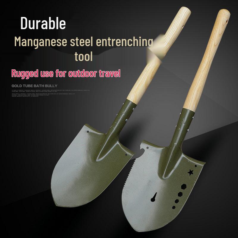 Manganese Steel Multifunctional Gardening Shovel: Ideal for Planting, Fishing, Land Reclamation, and Outdoor Work