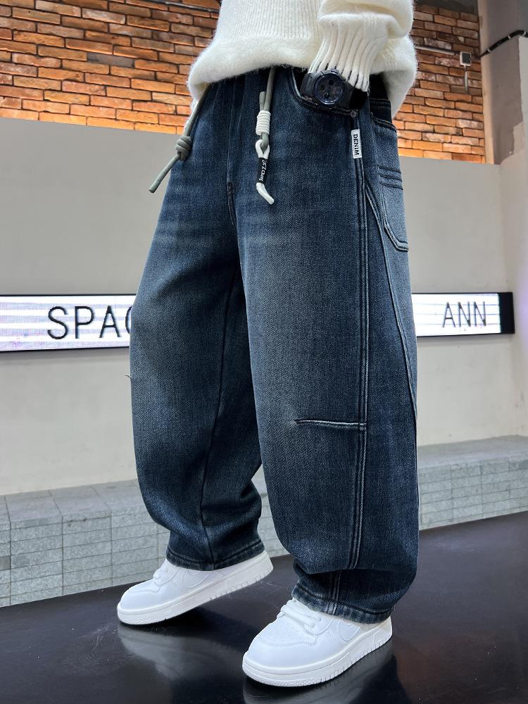 Boys' Trendy Jeans: 2025 Spring/Autumn Style Casual Long Pants for Kids