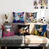 Saint Seiya Cushion Cover Cushion Cover Set 4Pcs 50X50 45X45 40X40 Pillowcase Decorative Sofa Home Decor
