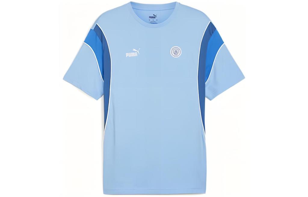 Men's T-Shirt PUMA Manchester City FtblArchive T Shirt Men's Light Blue