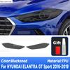 2 Pcs Performance Car Headlight Protective Film Front Light Black TPU Sticker For HYUNDAI ELANTRA GT Sport 2016- Accessories