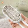 Electric Pet Spray Massage Brush 3-in-1 Steamer Comb for Dogs Cats Grooming Removing Tangled Loose Hair Anti-Static Cleaning
