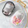 Sac de poupée en peluche de 10Cm, sac de poupée en coton Transparent en Pvc, pochette d'affichage transparente, mallette de rangement transparente pour poupées de dessin animé