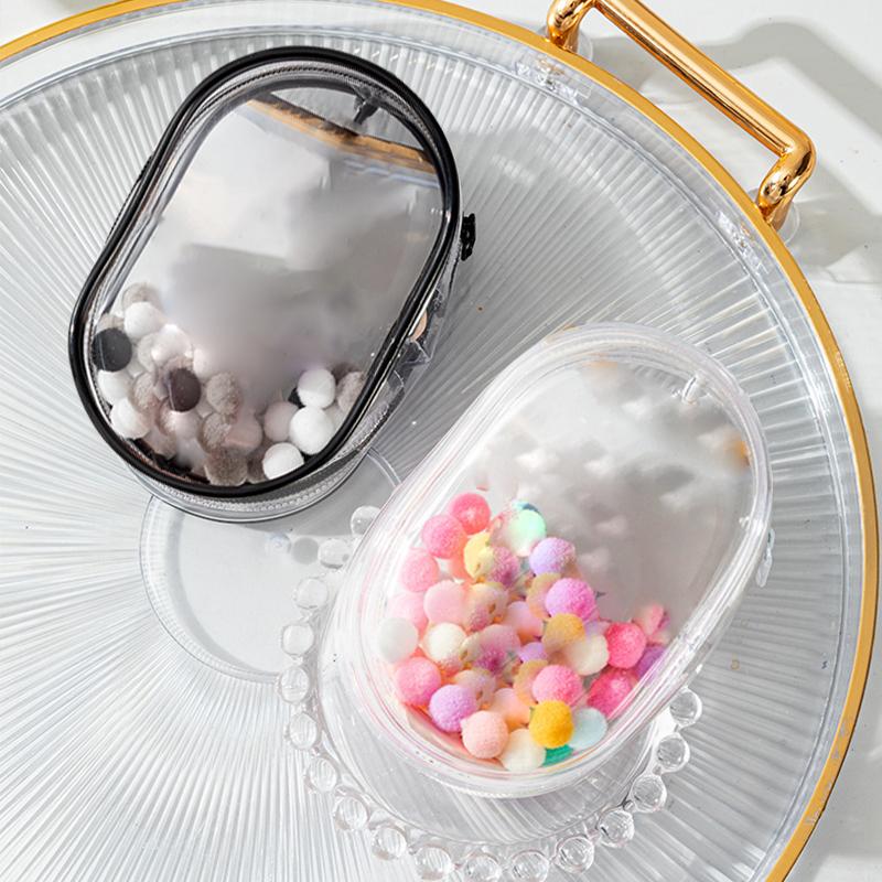 Sac de poupée en peluche de 10Cm, sac de poupée en coton Transparent en Pvc, pochette d'affichage transparente, mallette de rangement transparente pour poupées de dessin animé
