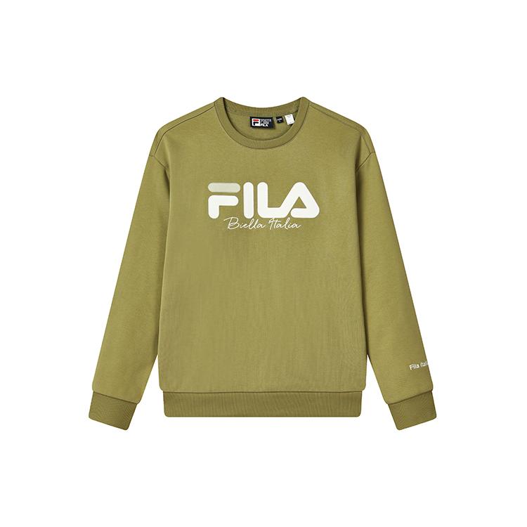 New FILA Sweatshirts Unisex Refrigerator Green F11U249201F-KK