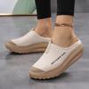 Summer Outdoor Anti Slip Women Casual Shoes Mesh Breathable Soft Comfortable Flat Slippers Thick Bottom