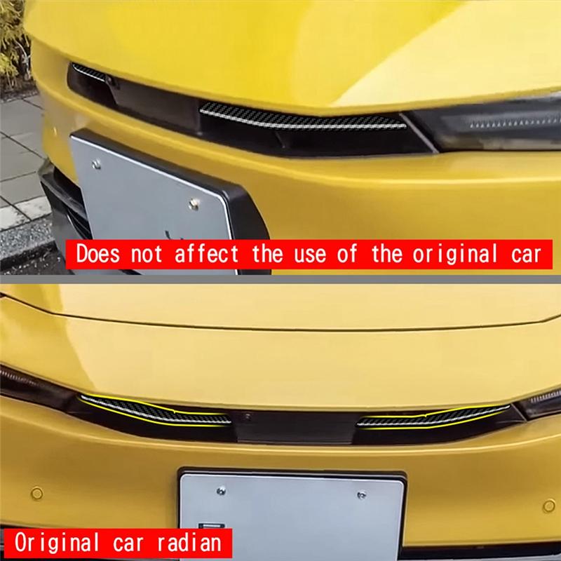 2Pcs Front Bumper Upper Grill Moulding Cover Trim Car Styling For Toyota Prius 60 Series -