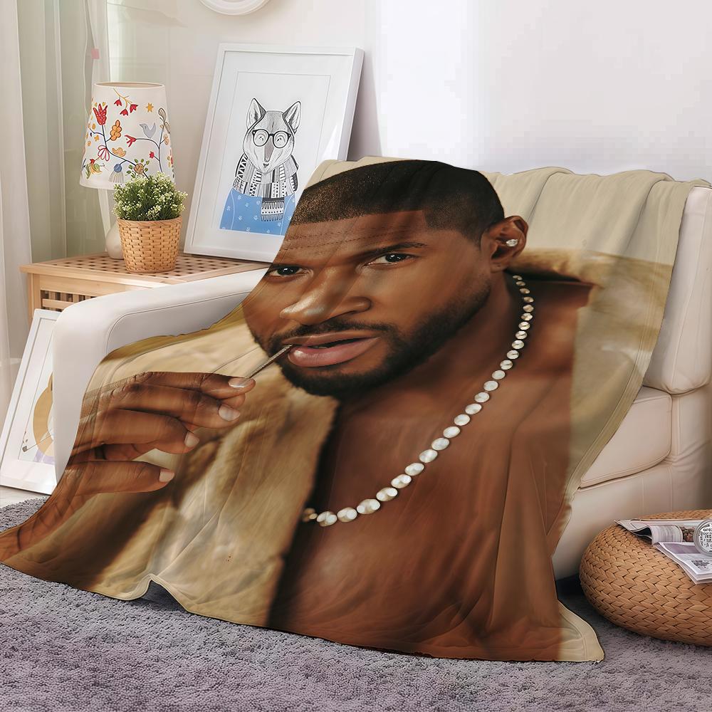 

Pop Singer U-usher Blanket Warm And Soft Suitable For Bedroom Living Room Sofa Bed Office Travel Camping 30x40in