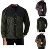 2025 New Men's Autumn and Winter Corduroy Double-block Color Crackle Pattern Versatile Shirt Jacket