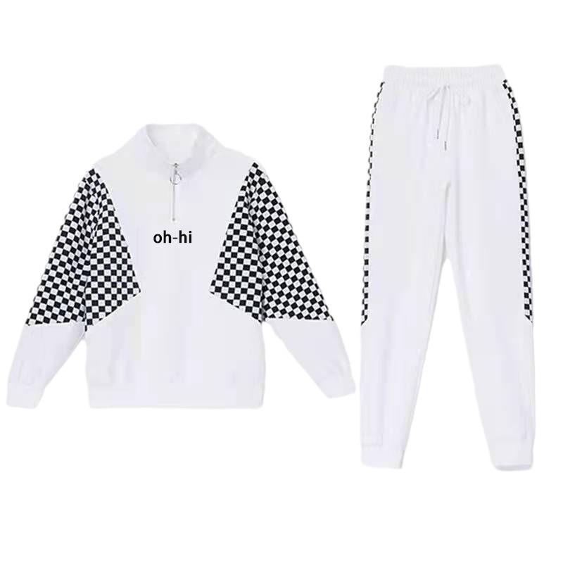 Fashionable and Elegant Temperament Suit Spring and Autumn Women's Sweatshirt Loose Age-reducing Leggings Sports Two-piece Set