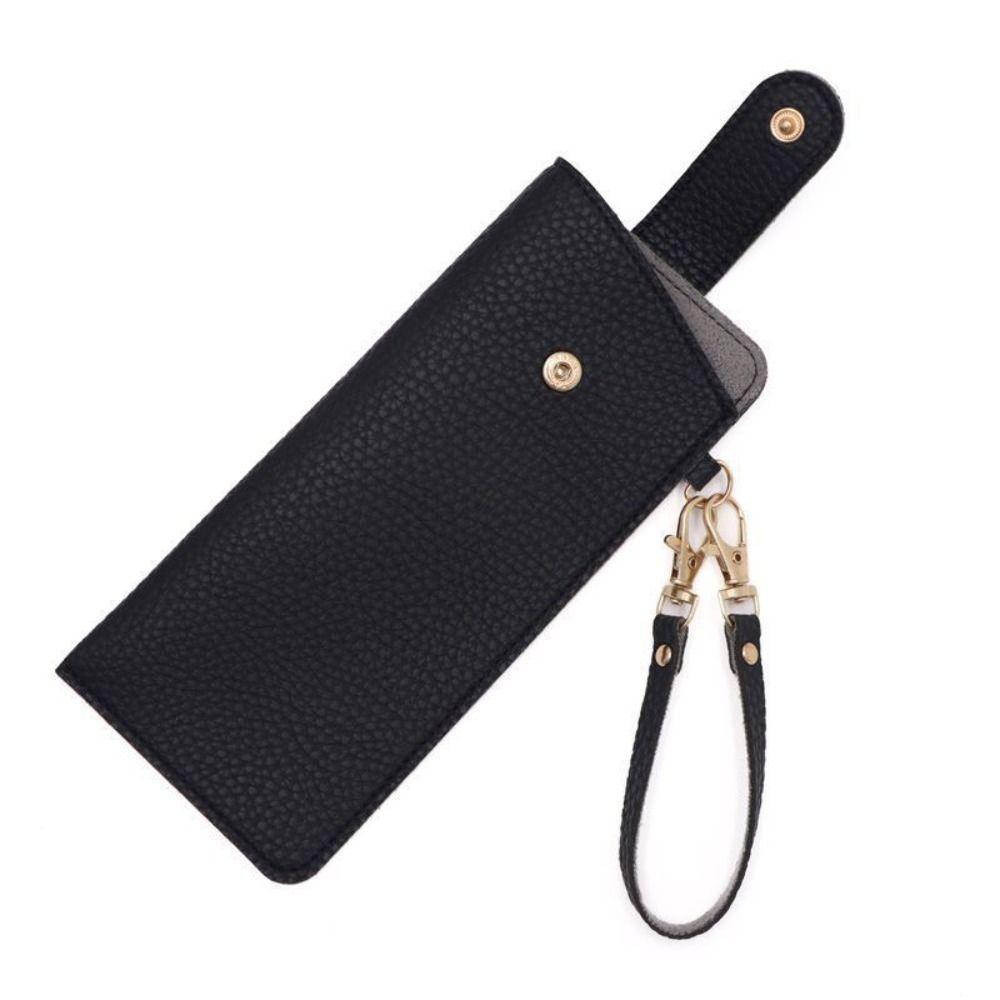 Portable Pu Leather Glasses Bag Leather Rope Sunglasses Eyeglass Bag Eyewear Protector Case