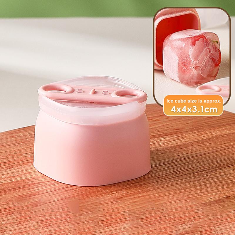 

Big Ice Ball Mold Silicone Ice Cube Tray Mould Diy Ice Ball Maker For Kitchen Bar Cocktail Juice Tool Accessories розовый