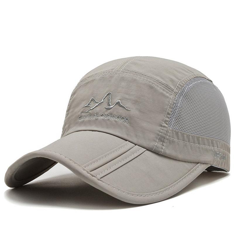 Men's baseball cap summer folding hat outdoor sports sun protection cap sunshade cap men's and women's mesh cap