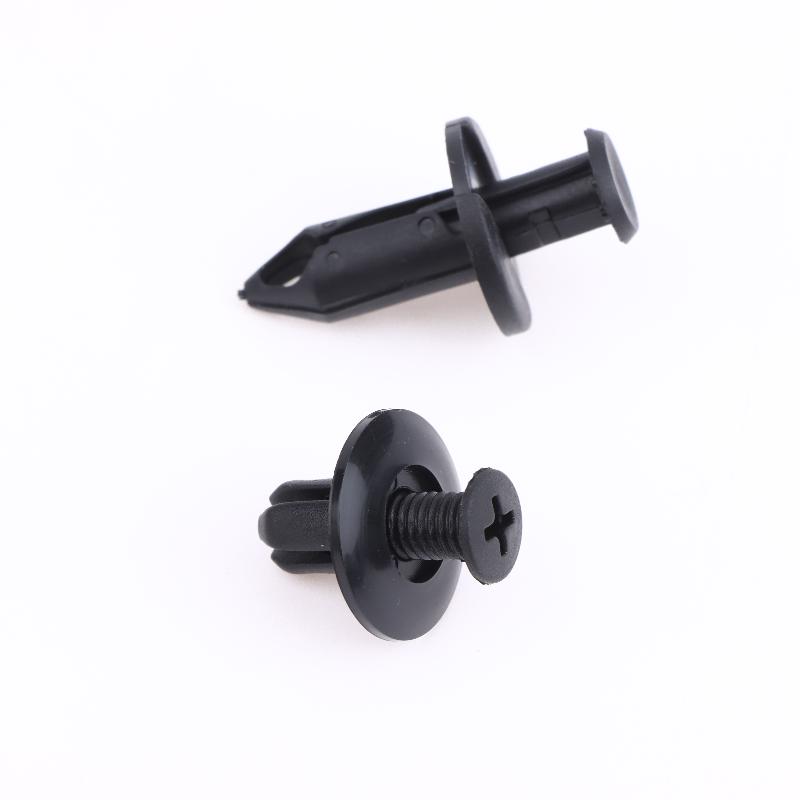 190 Buc Clipuri de Fixare Auto Kit Elemente de Fixare din Plastic 6 Dimensiuni Set Nituri cu Pini de Apăsare Auto Clipuri Nituri cu Apăsare pentru Caroserie Bară de Protecție