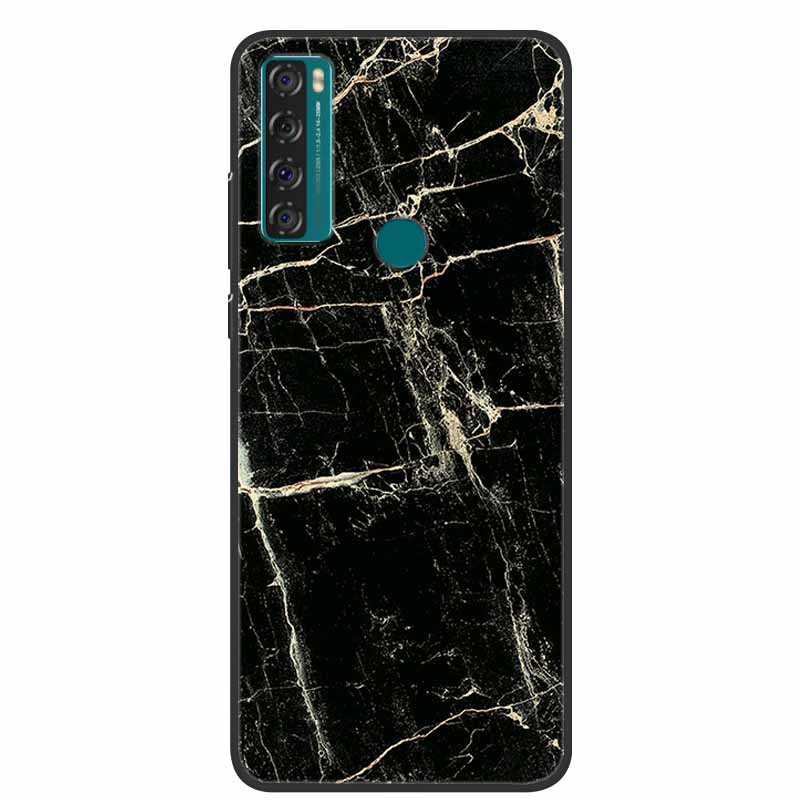 For TCL 20 R 5G Case Marble Silicone TPU Soft Phone Back Cover Case For TCL 20R 5G Funda Bumper Protector Capa Shockproof Coque