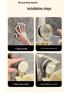 No-Drill Wall-Mounted Toothbrush & Cup Holder