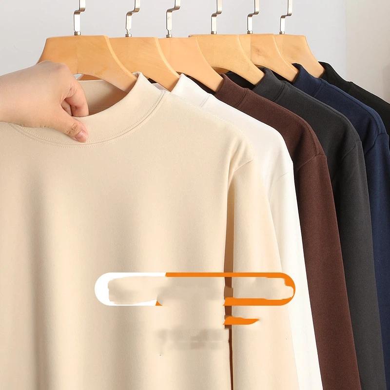 Unisex Autumn And Winter Warm Solid Color Long Sleeved Sweatshirt Base