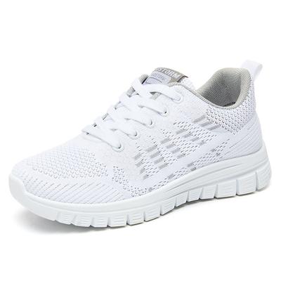 Baskets Décontractées Respirantes pour Femmes Vente Chaude Automne et Hiver Chaussures de Sport avec Semelle Blanche Souple pour la Marche