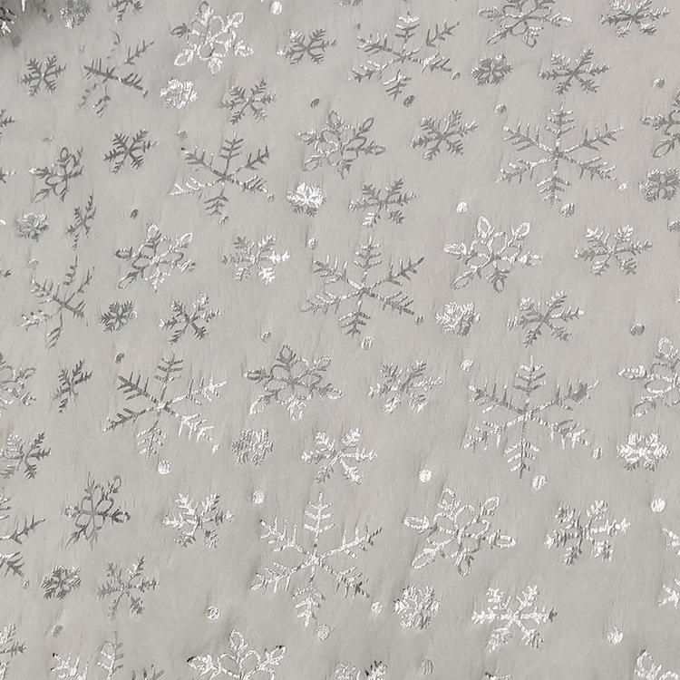 150x200cm/50x50cm PV Velvet Gilded Snowflake Velvet Fabric For Women's Hoodie Christmas Decoration Handmade DIY Sewing Cloth
