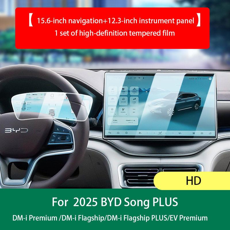 For BYD Song Plus DM-i Premium /Flagship/Flagship PLUS/EV Premium Screen Tempered Film Central Control Film Protective Film