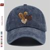 Pc Pcs Leopard Print Heart Baseball Cap for Women  Men  Adjustable Snapback Vintage Curved Brim Lightweight Suitable for Dat