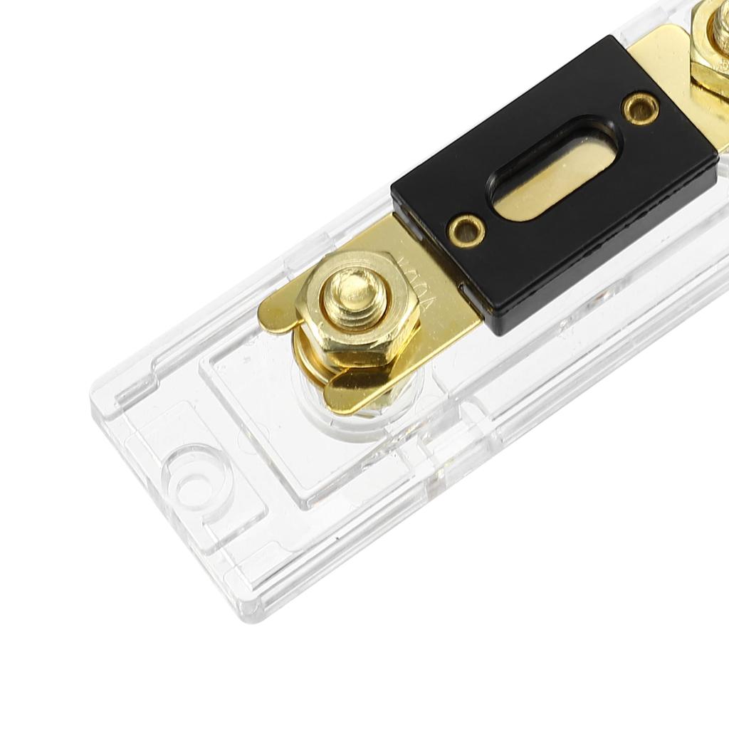 uxcell ANL Fuse Holder Car Audio 0 4 8 Gauge Inline Transparent Fuse Block