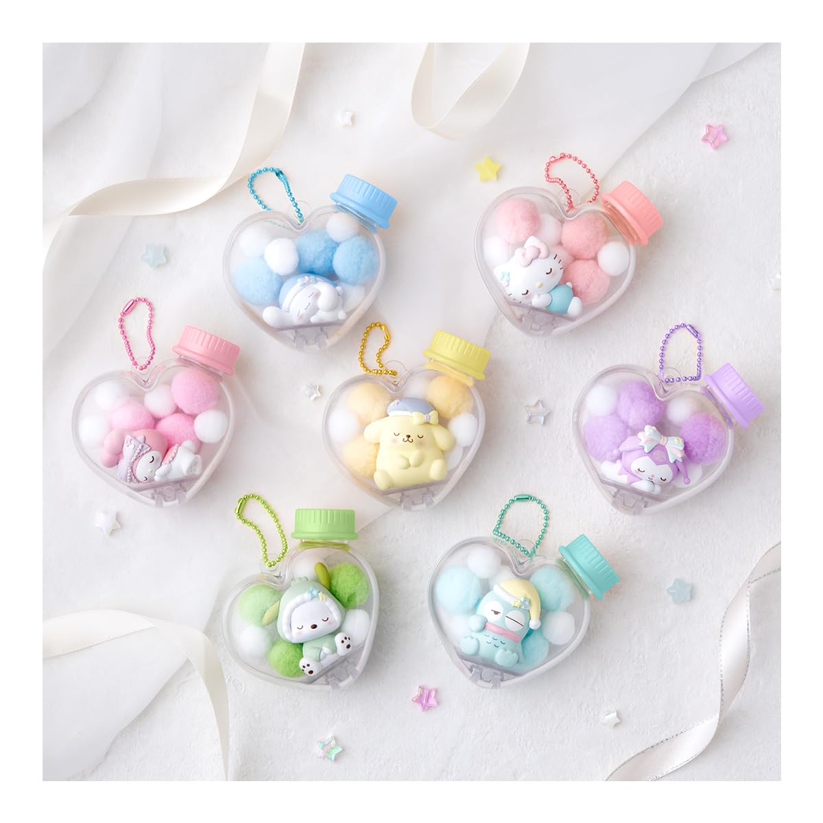 BANDAI Chara Mofu Case Талисман Персонажи Sanrio Жевательная резинка Конфетная игрушка Набор [Коробка 12]