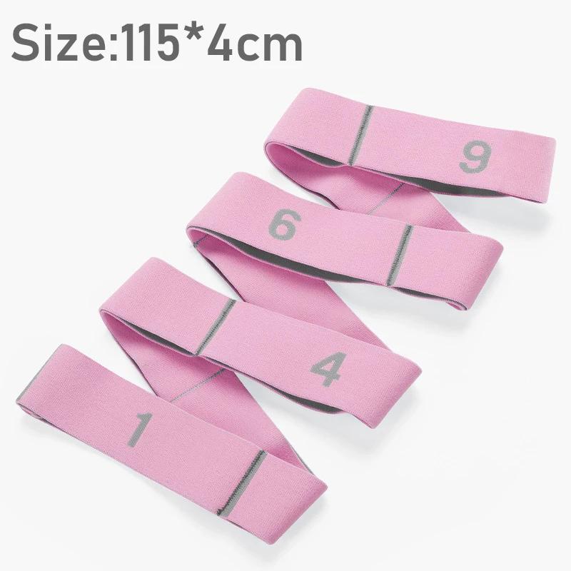 9dílný posilovací guma na hubnutí Jógový pomocný strečinkový pás Pásy pro dospělé Latinské tance Tréninkové elastické pásy Pro začátečníky Pilates Fitness