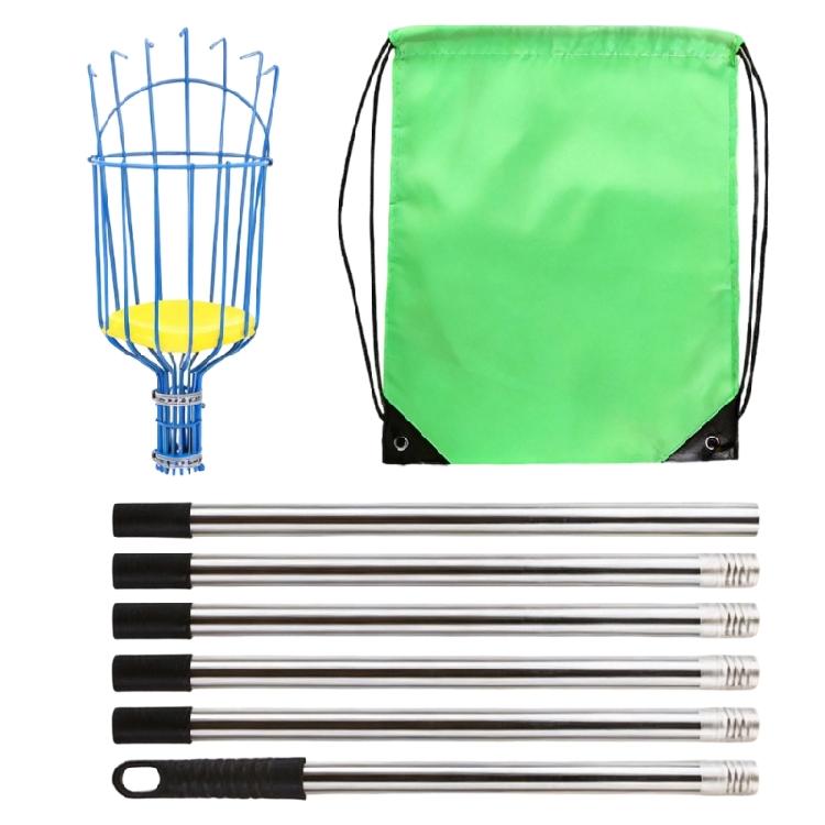 Extendable Telescopic Rod Long Handle Garden Basket Avocados Apples Fruit Picking Garden Harvesting Device for Harvesting