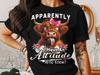 Funny Highland Cow T-Shirt: Sassy Scottish Cow with Floral Bow