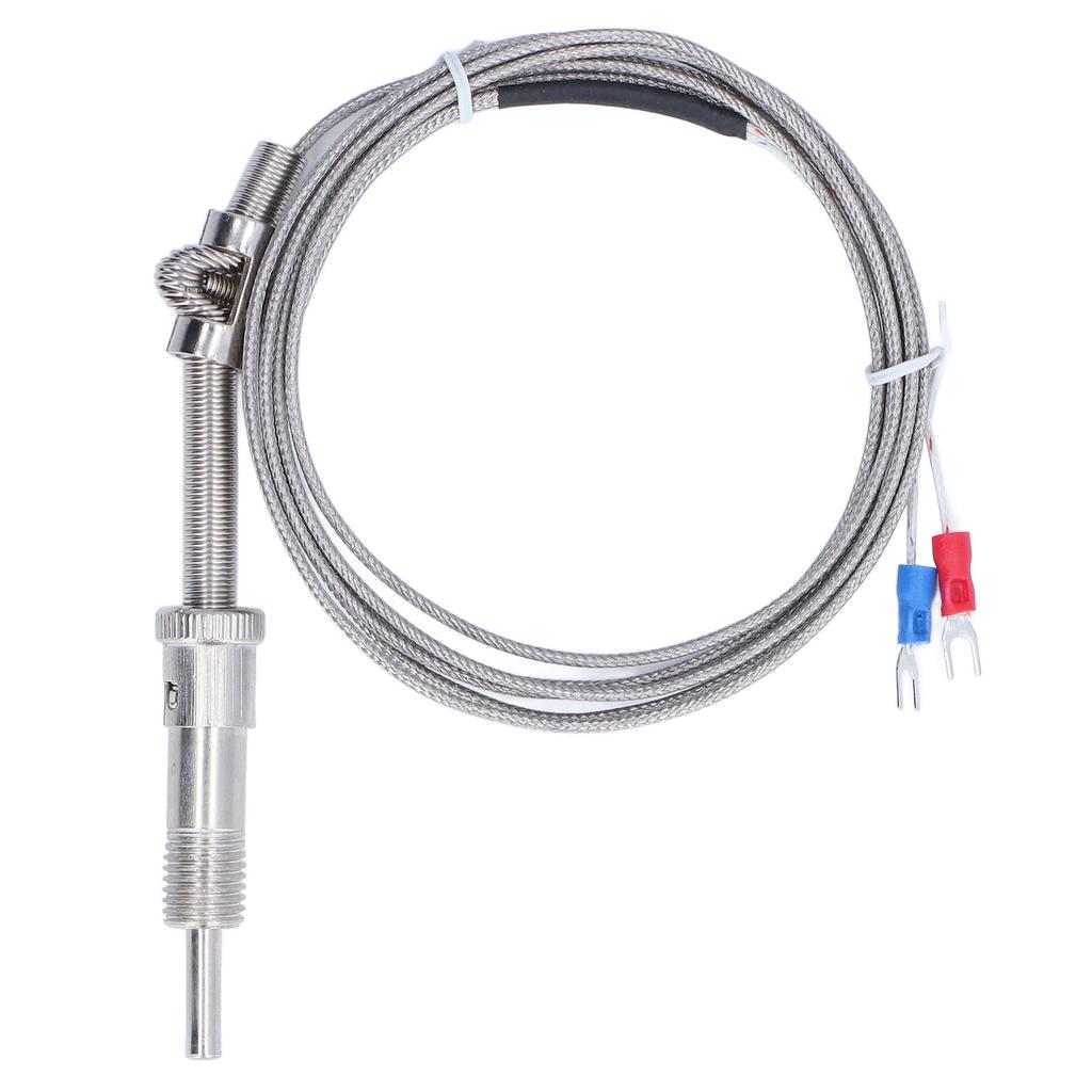 K Type Screw Probe Temperature Sensor Straight Handle Thermocouple Transducer 0?800 Celsius  WRNT
