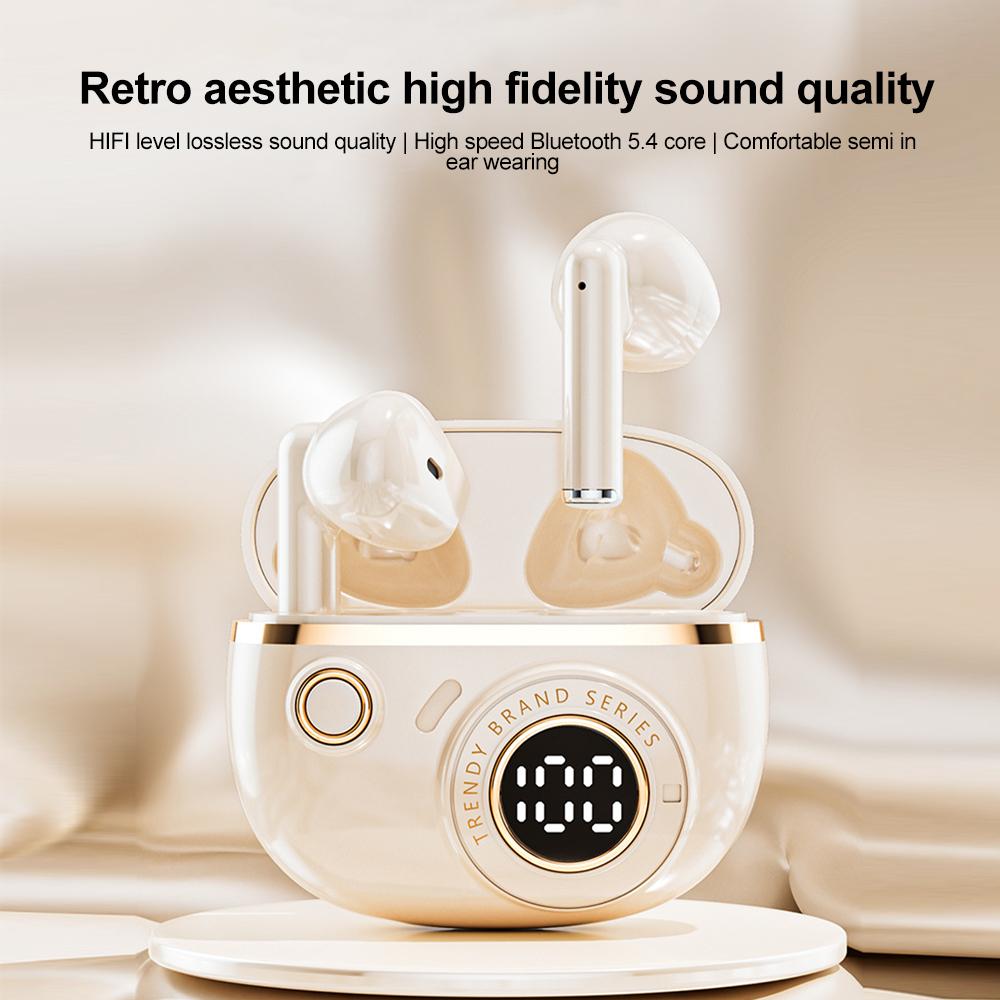 True Wireless Bluetooth Headset LED Display Noise Reduction Earphone Gaming In-ear Mini Emergency Power Bank Headset