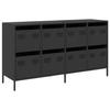 VidaXL Black Buffet 135x39x73.5 Cm Cold-Rolled Steel, Storage Cabinet, Kitchen Storage Furniture, Furniture of 3307167