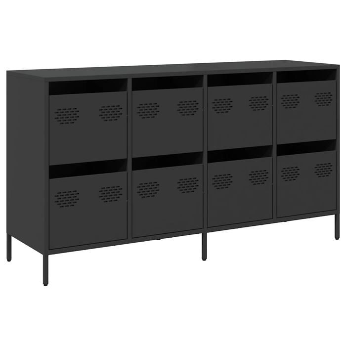 VidaXL Black Buffet 135x39x73.5 Cm Cold-Rolled Steel, Storage Cabinet, Kitchen Storage Furniture, Furniture of 3307167