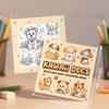 Cartoon Coloring Book Educational Doodles Book Cute Graffiti Painting Book  for Adults And Teens