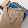 Men'S Cashmere Knitted Sweater Autumn And Winter V-Neck Pullover Cashmere Sweater Large Size Loose Base
