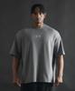 PHERMENON Super Oversized Logo Short Sleeve T-Shirt - Charcoal