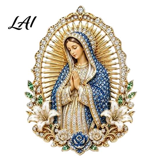 Confirmation Decoration Pin Sacred Heart of Jesus Brooch Souvenir Christian Faith Accessory with Enamel Brooch Pin Catholic Lapel Inspirational Gift