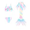 Costume da Bagno Sirena per Bambine Coda da Sirena Costume da Bagno Set per Bambini