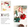 Mini Felt Christmas Tree Decorative Christmas Wind Chime Christmas Bell Ornaments Metal Festive Decor Supplies For Home Decor