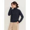 Women's 100% Wool Knit Cardigan with Lapel Collar