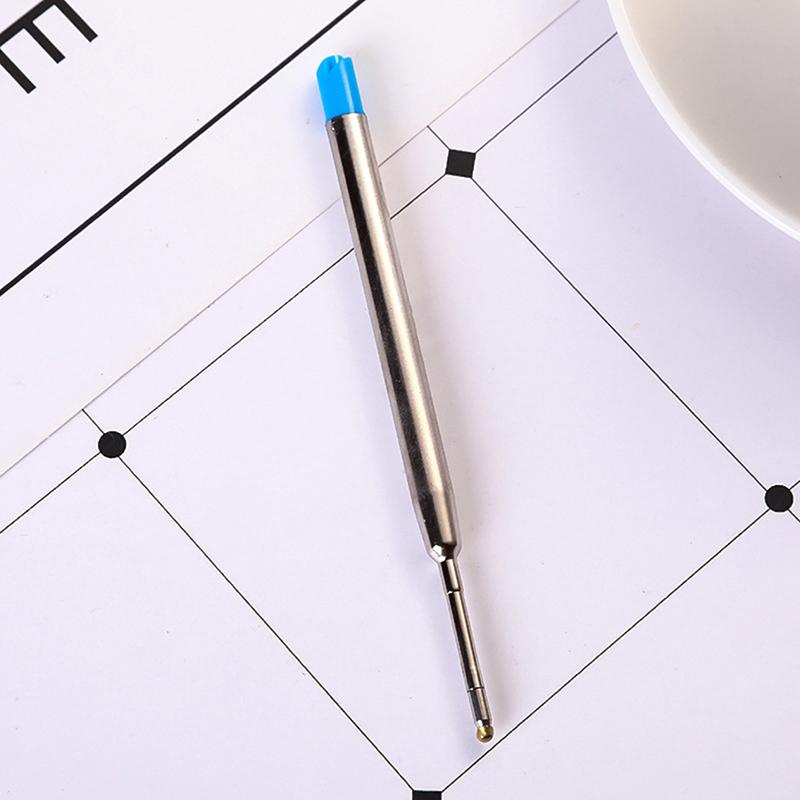 10Pcs 0.5Mm G2 Metal Roller Ballpoint Pen Refill Medium Nib Blue Black Color Ink Ball Pens Refill For School Office Writing Stationery