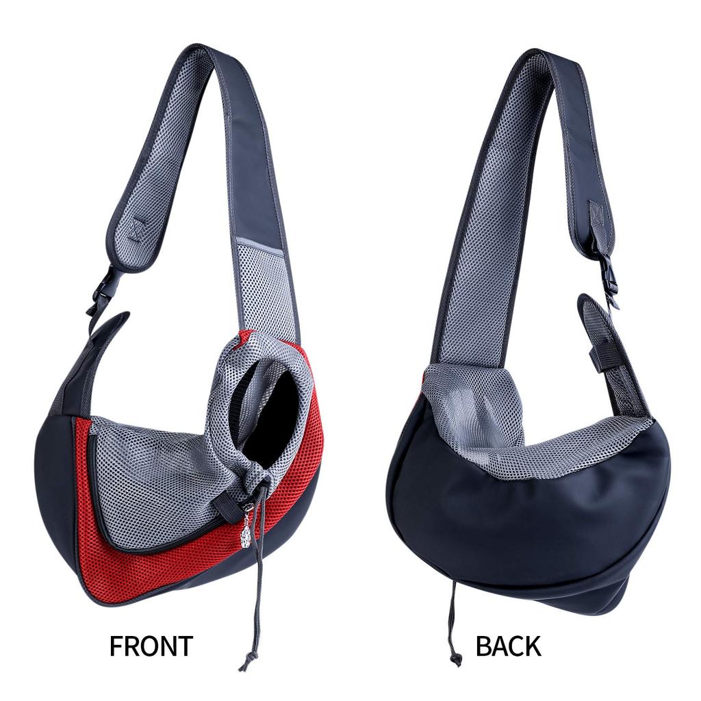 Hands-Free Pet Carrier - Breathable Mesh Front Pack for Small Cats/Dogs