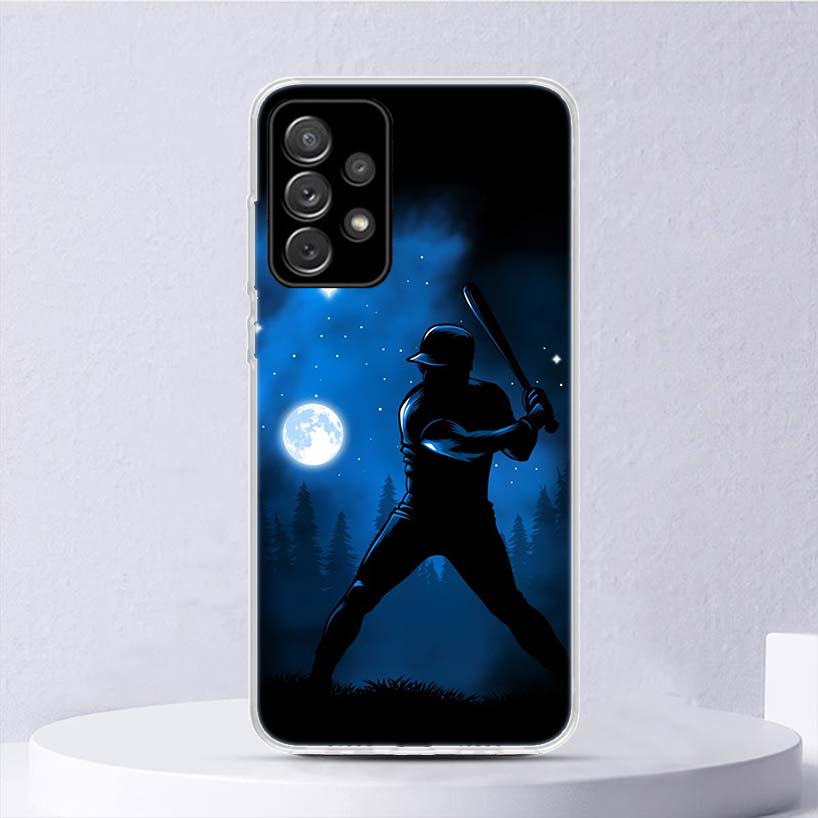 Baseball Sport Soft Case For Samsung Galaxy A17 A16 A26 A36 A56 A15 A14 A13 A55 A54 A53 Phone Cover A25 A35 A24 A34 A23 A33 A05S