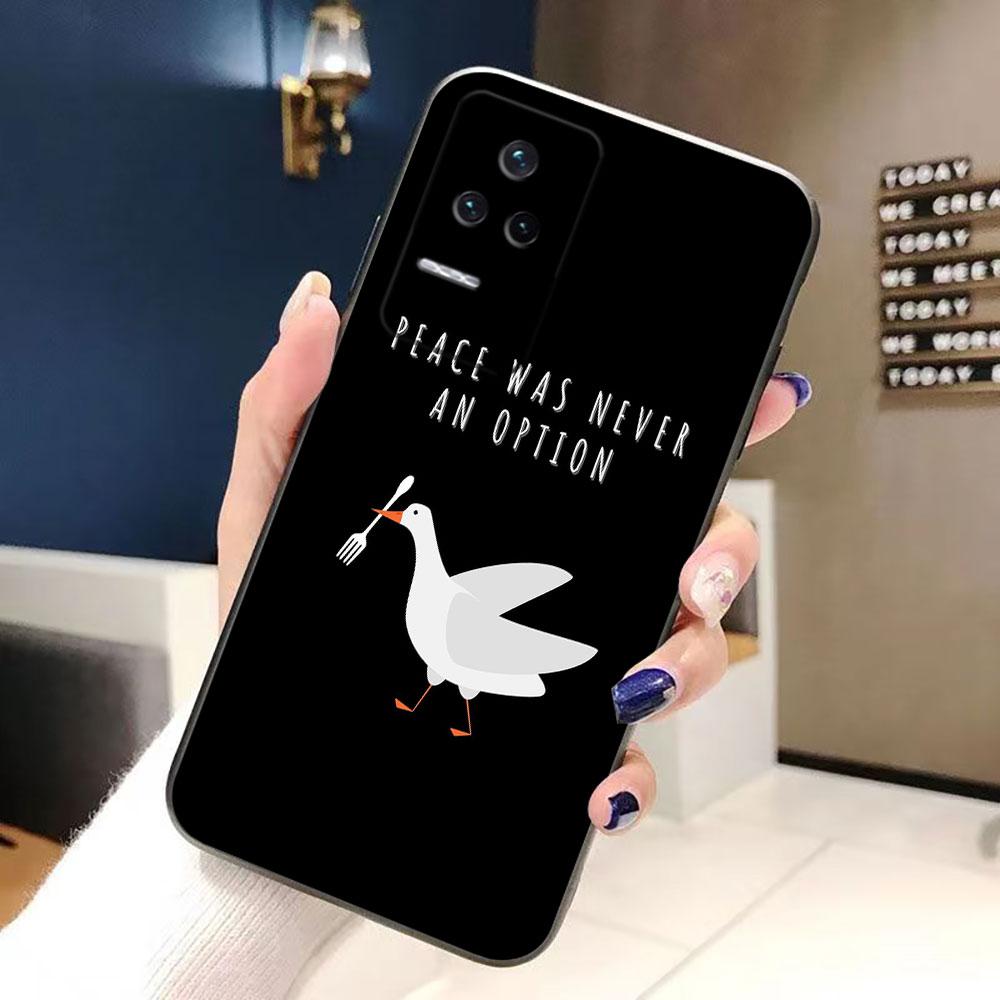 Cartoon Duck Goose Phone Case For Redmi K60 K40 K30 15 15C 14C 13C 12C 12 10 10C 9T 9C 9A 9 8 8A A1 A2 A3 Pro Plus Cover Case