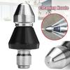 6 Jet Quick High Pressure Nozzle Metal 1/4" Washing Machine Sewer Jetter Nozzle  Kitchen Toilet