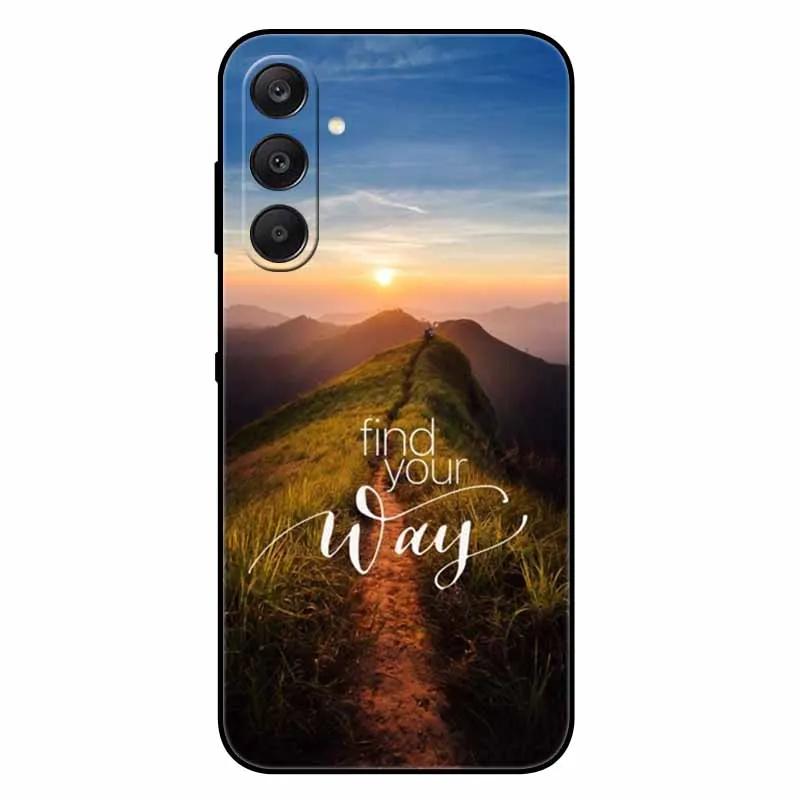 For Samsung A17 5G Case Black Silicone Soft Fashion Animal Back Cover For Samsung Galaxy A17 5G TPU Coque Cute Protective Bumper