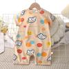 Baby Summer Cotton Romper - Short-Sleeved Onesie for Newborn Girls and Boys