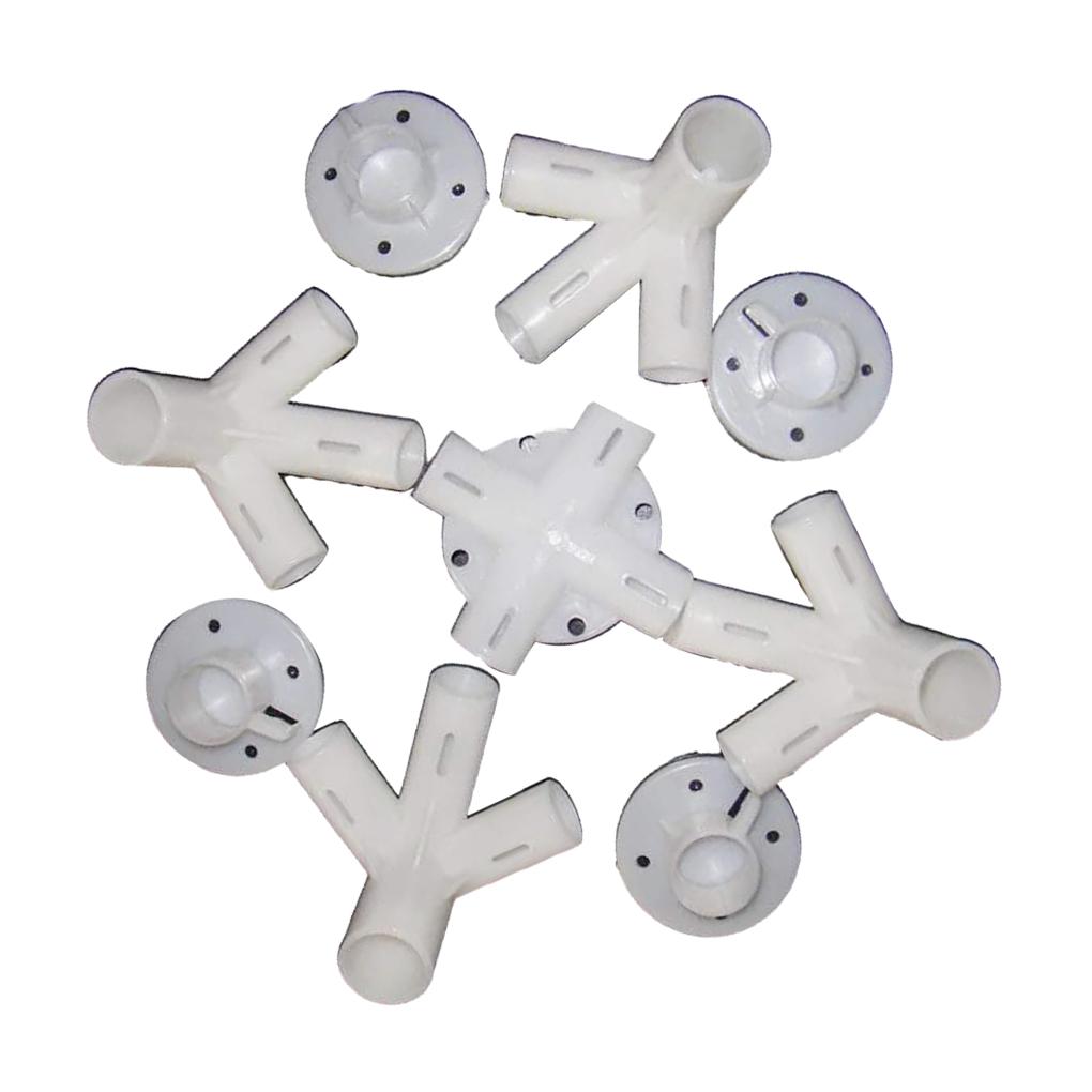New Straight Elbow Cross Connectors Canopy Intubation Awning Tent Feet Replacement Joint Pipe 5-Way Crossed Furniture