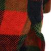 VINTAGE 50s 60s Gusseted wool blend Check Pattern Long sleeve Wool shirt Men's Used